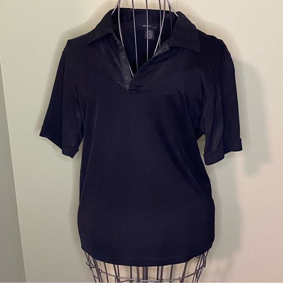 Kenneth Cole Other - Men’s Black Kenneth Cole Snap Opening Polo